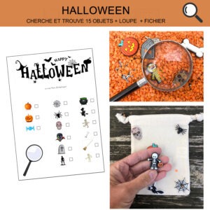 Halloween, cherche et trouve +15 objets