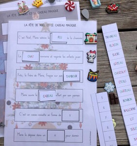 kit LECTURE Casse-Noisette – niveau 1 –  24 mots & 24 objets à manipuler